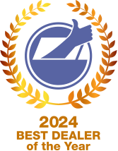 ディーラー・オブ・ザ・イヤー2024 最優秀賞:
販売台数、顧客満足度等を総合的に達成された優秀な販売店に贈られる賞です。