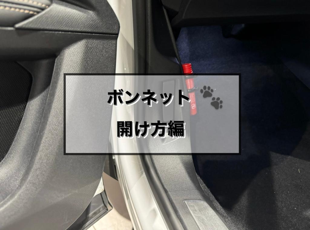 【　ボンネットの開け方🐾　】