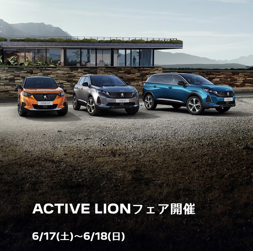 【　🦁🐾　 ACTIVE   LION   フェア　開催 　🐾🦁　】